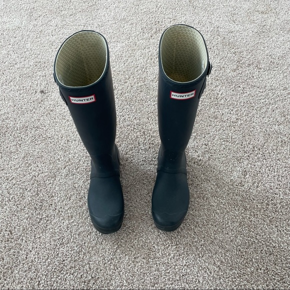 Hunter | Shoes | Hunter Boots Blue Sz 7f | Poshmark